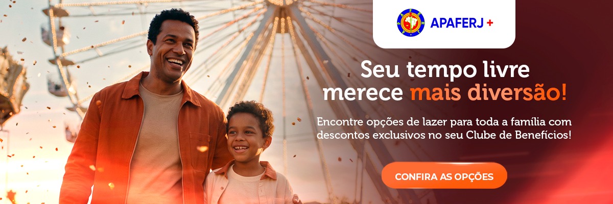 APAFERJ+: Seu tempo livre merece mais diversão! Encontre opções de lazer para toda a família com descontos exclusivos no seu Clube de Benefícios. Confira as opções.